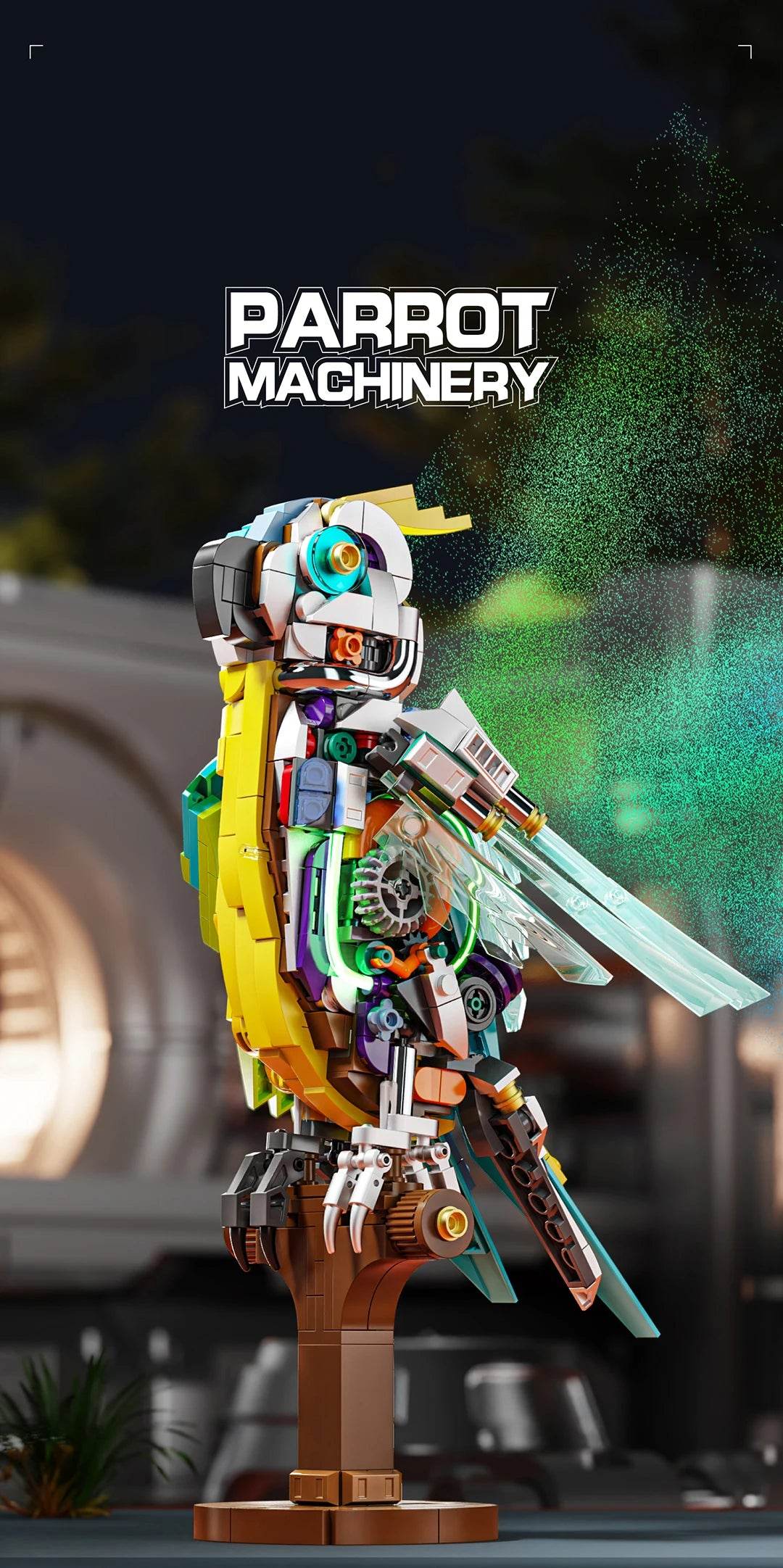 543PCS Mechanical Parrot Building Block Joints Movable Model - ToylandEU