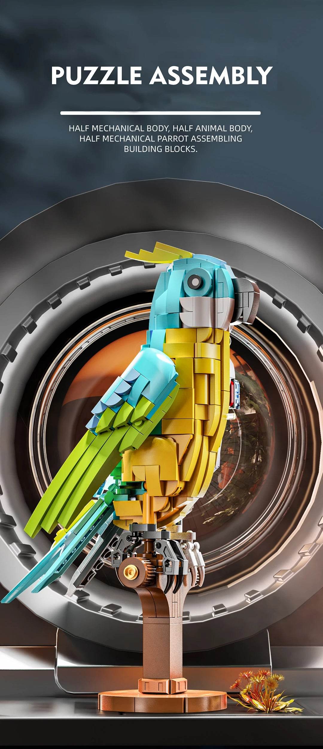 543PCS Mechanical Parrot Building Block Joints Movable Model - ToylandEU