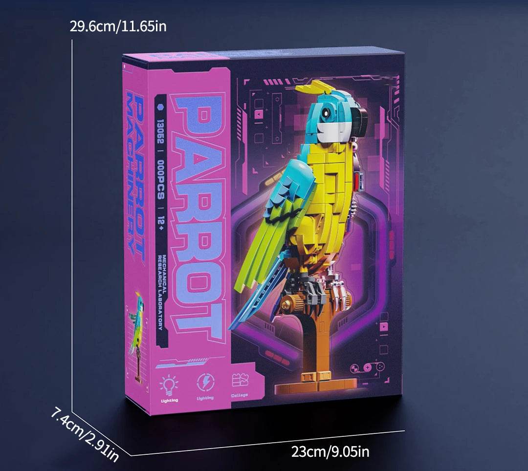543PCS Mechanical Parrot Building Block Joints Movable Model - ToylandEU