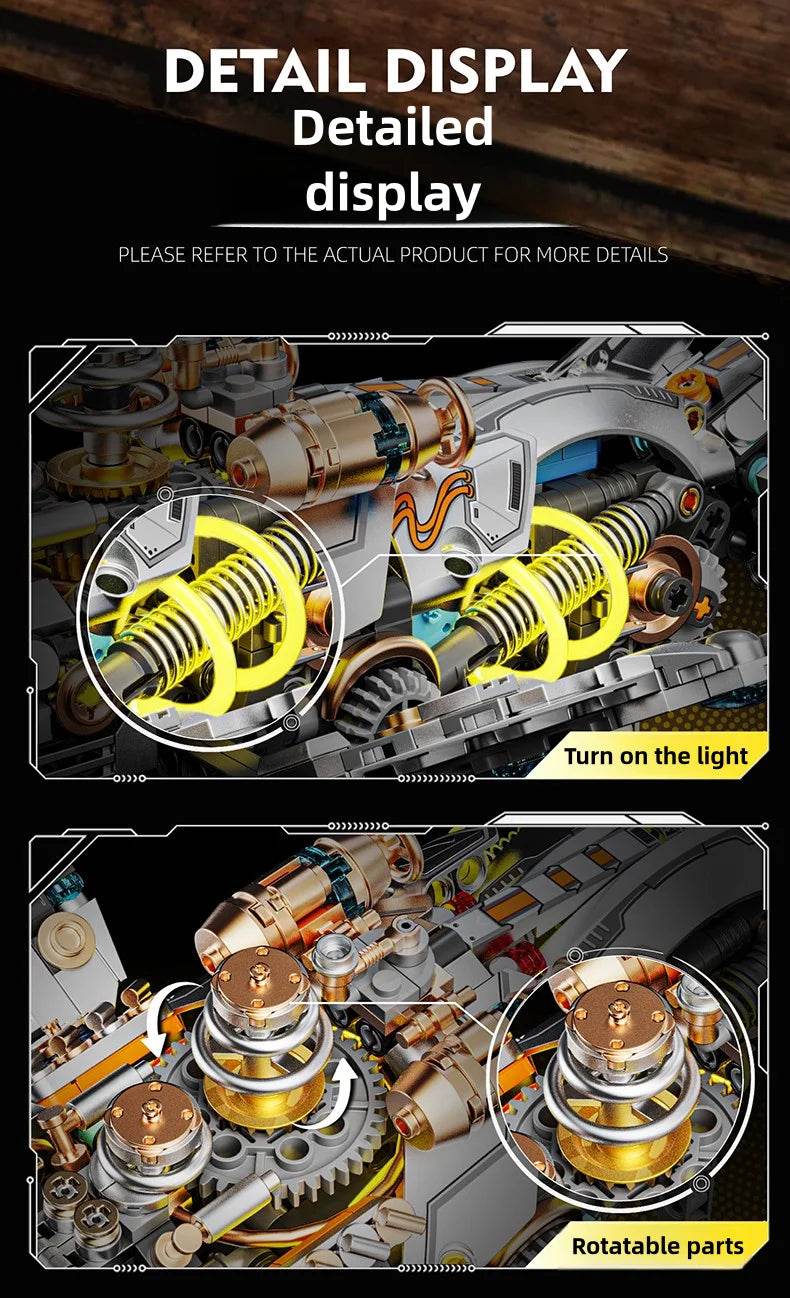 543PCS Mechanical Parrot Building Block Joints Movable Model - ToylandEU