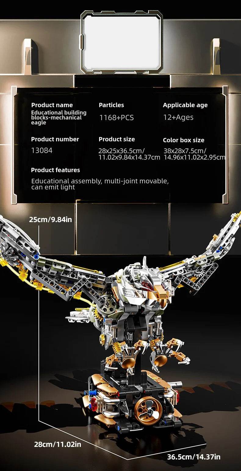 543PCS Mechanical Parrot Building Block Joints Movable Model - ToylandEU