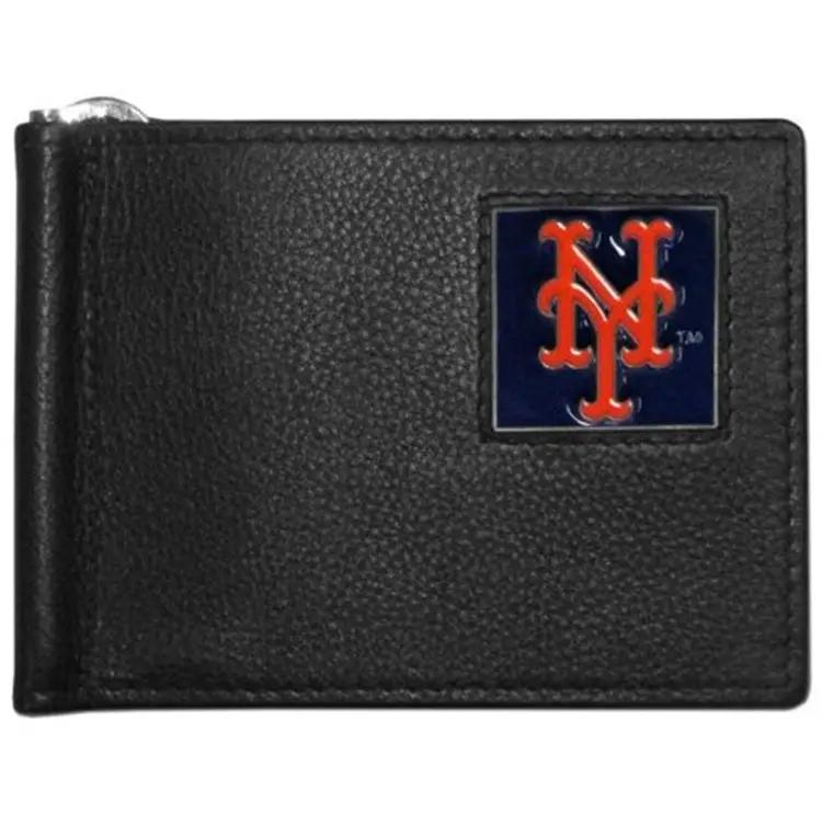 New York Mets Wallet Leather Billfold Clip Wallet