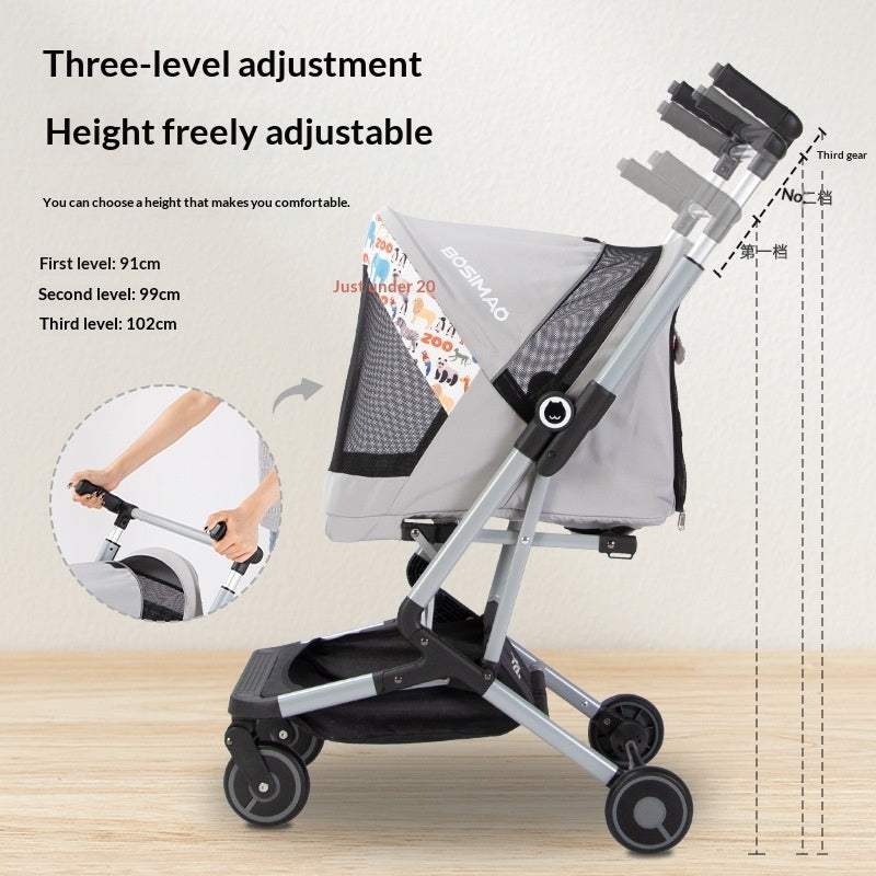 Ultra-Lightweight Foldable Pet Stroller | Aluminum Frame