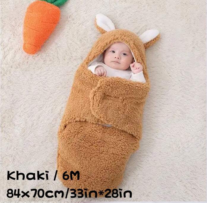 Super Soft Baby Sleeping Bag | Fluffy Fleece Swaddle Blanket | Unisex