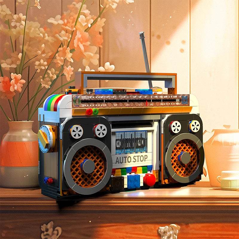 554PCS Color Radio Model Building Blocks Retro Home Appliances - ToylandEU