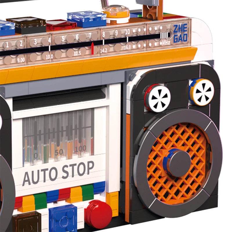554PCS Color Radio Model Building Blocks Retro Home Appliances - ToylandEU
