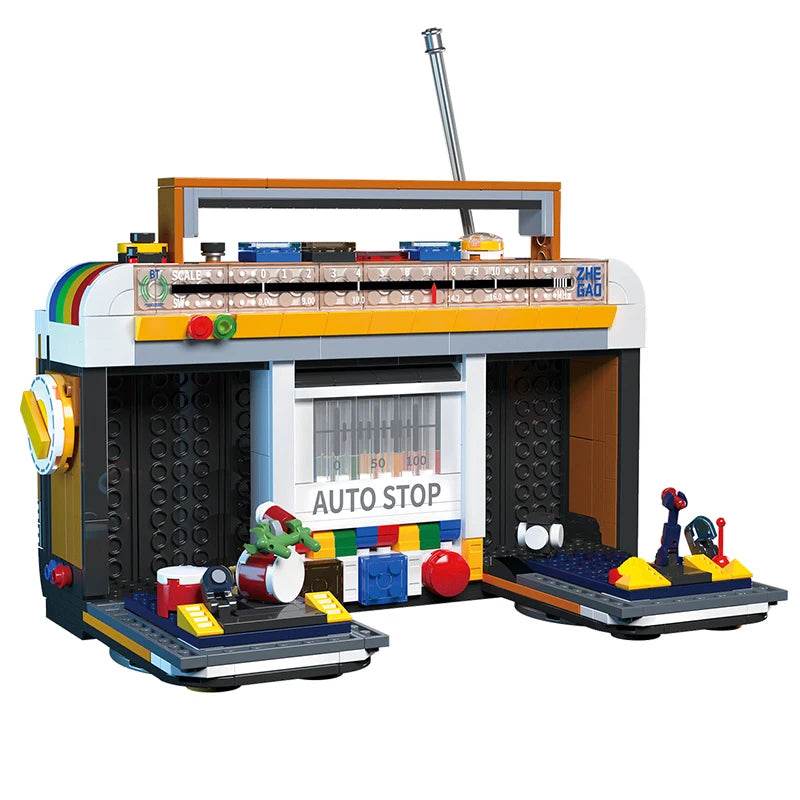 554PCS Color Radio Model Building Blocks Retro Home Appliances - ToylandEU