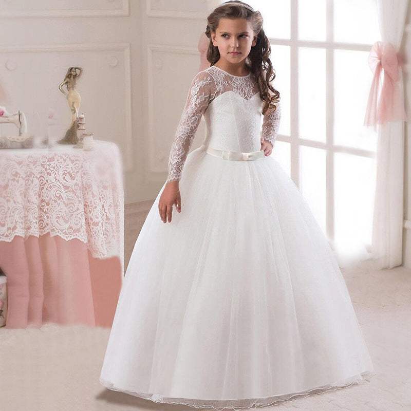 Kids' Long Flower Girl Dress | Polyester