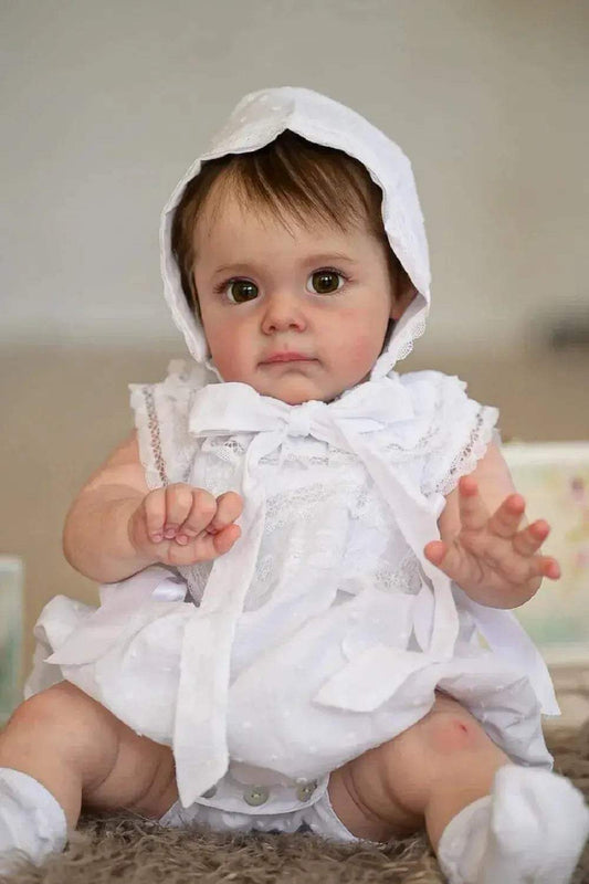 55cm Reborn Doll With Rooted Hair Lifelike Realistic Christmas Gift - ToylandEU