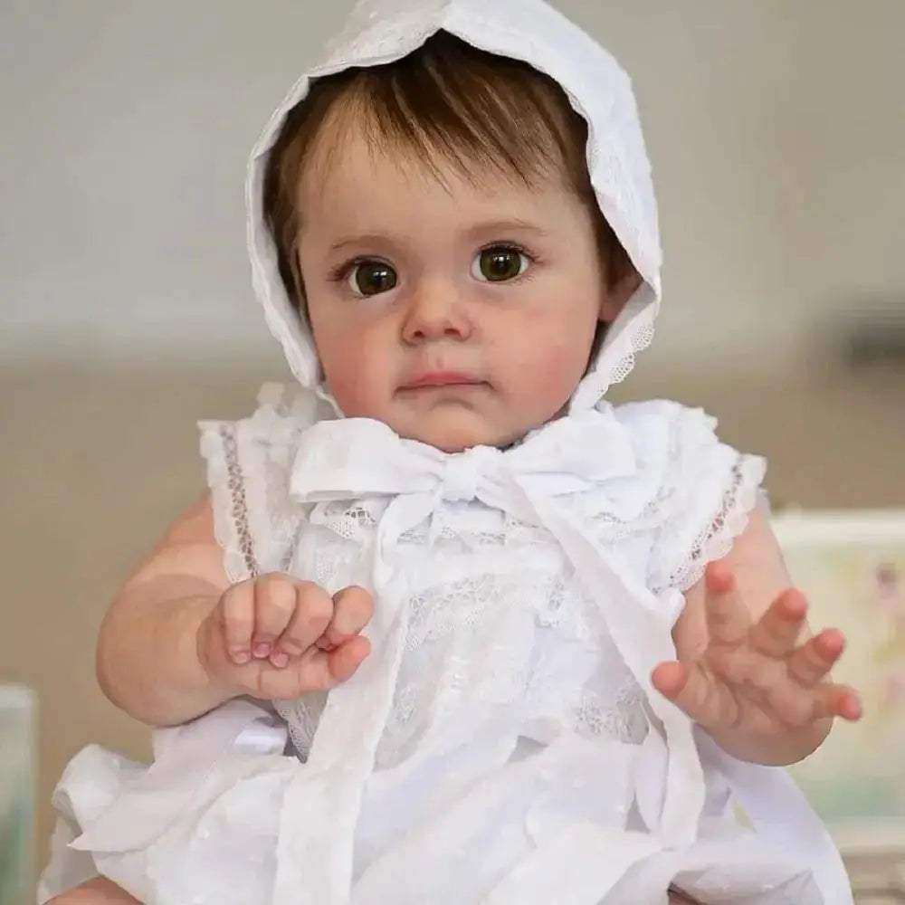 55cm Reborn Doll With Rooted Hair Lifelike Realistic Christmas Gift - ToylandEU