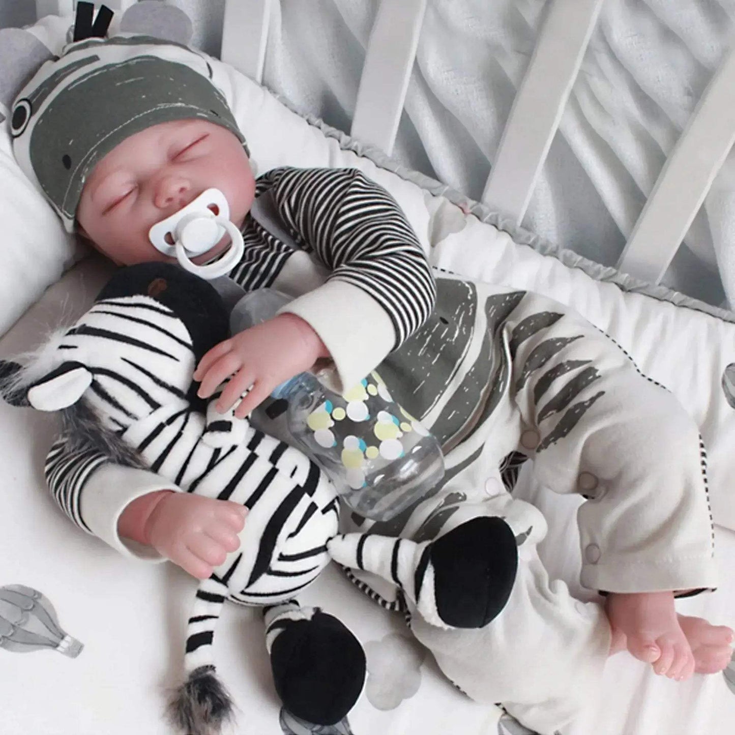  55cm Sleeping Bebe Reborn With Rooted Hair Handmade Lifelike Real Art Newborn Baby Doll 3D Painted Skin With Soft Touch Feeling -  ToylandEU™