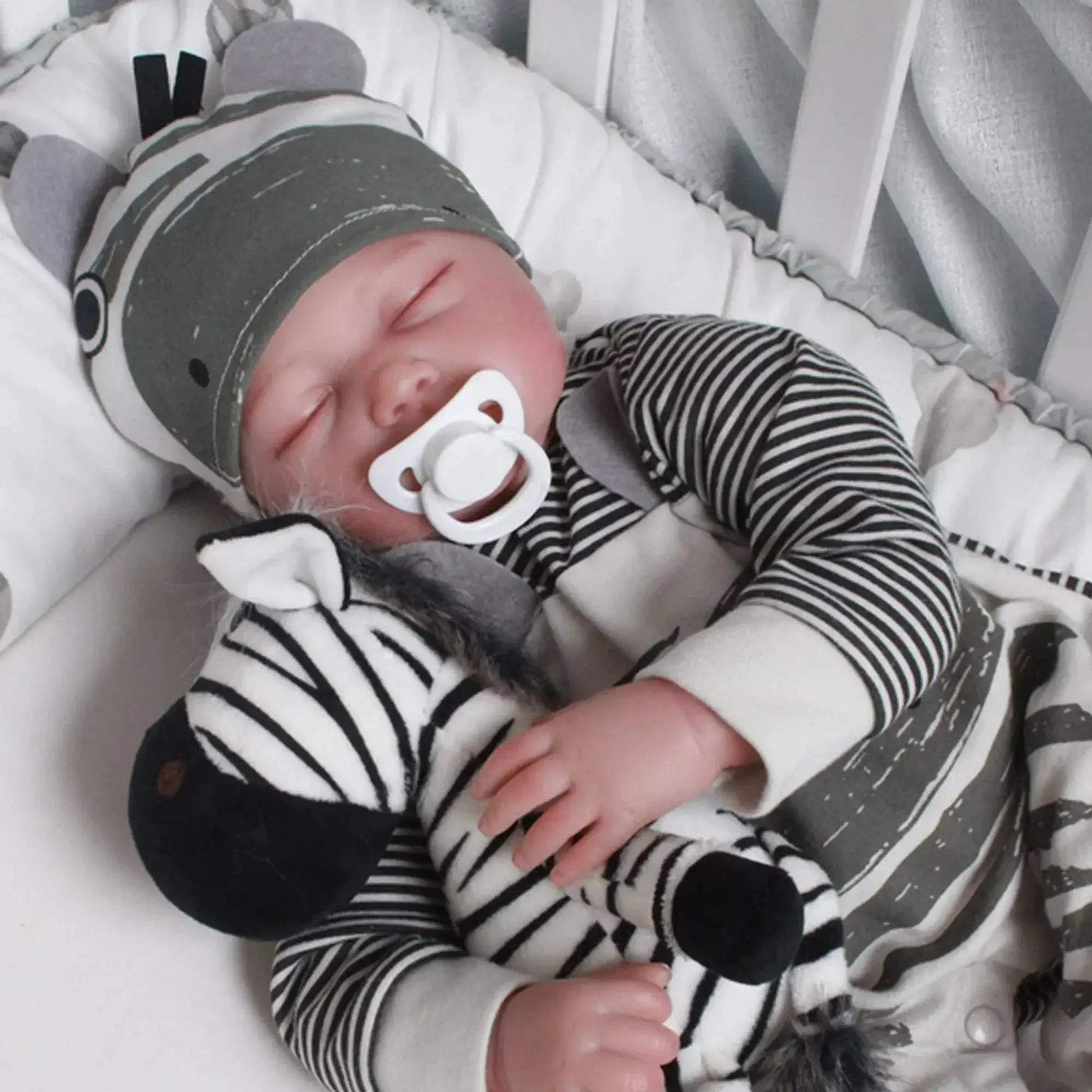  55cm Sleeping Bebe Reborn With Rooted Hair Handmade Lifelike Real Art Newborn Baby Doll 3D Painted Skin With Soft Touch Feeling -  ToylandEU™
