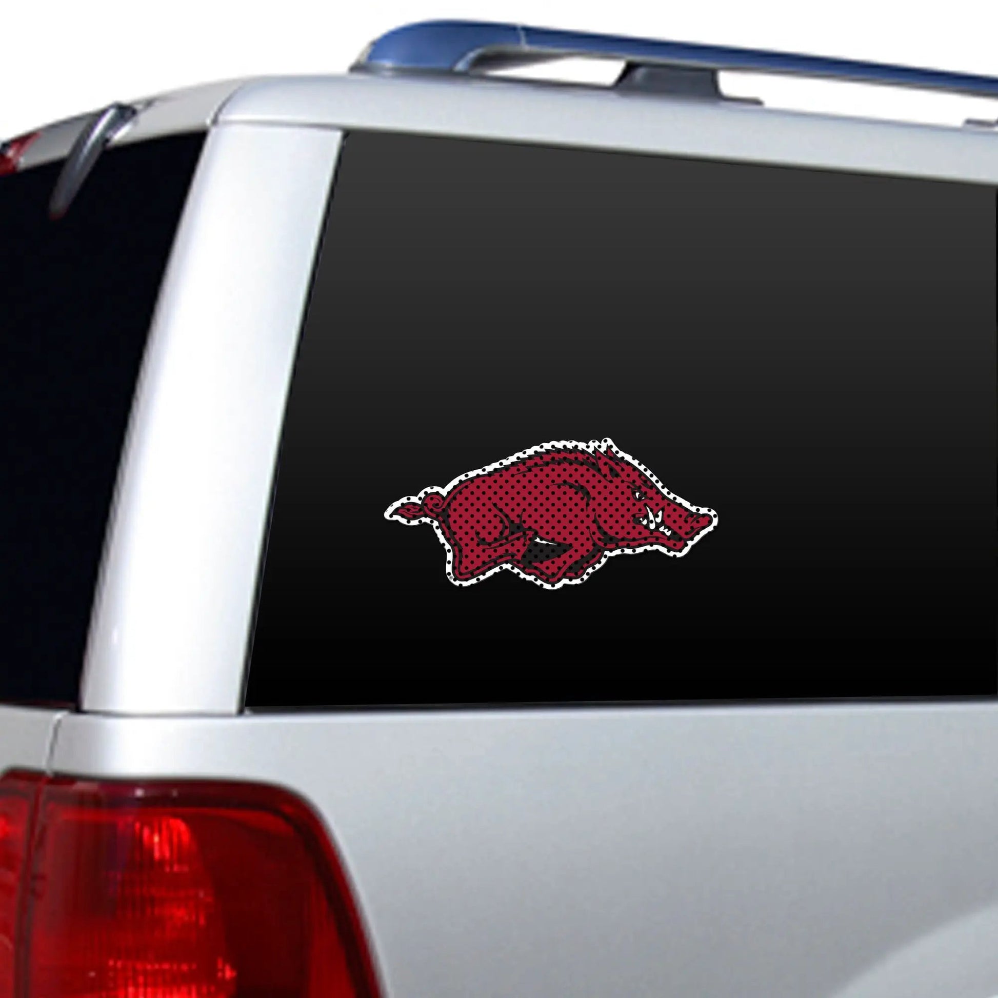 Arkansas Razorbacks Window Film 12 Inch Die Cut