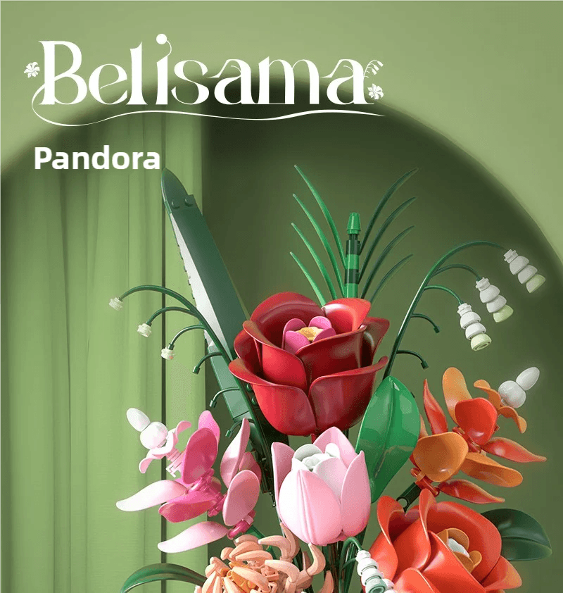 566PCS Rose Bouquet Vase Building Blocks Flower Model Gift - ToylandEU