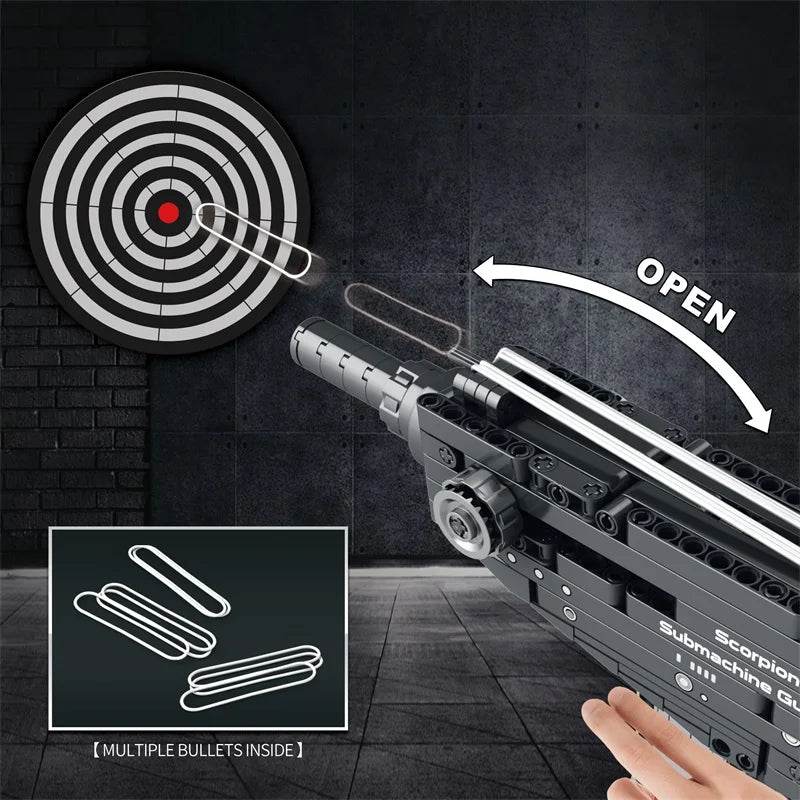 566PCS Scorpion Pistol Building Block Military Army Weapon MOC Gun Model Bricks - ToylandEU