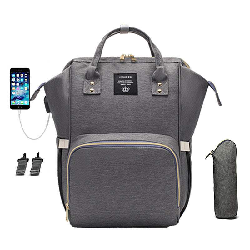 LEQUEEN Large Capacity Mummy Bag | Oxford Cloth