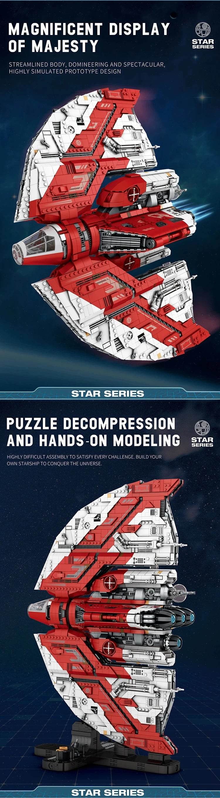 5749PCS UCS T6-Shuttle Spacecraft Building Blocks Toy - ToylandEU