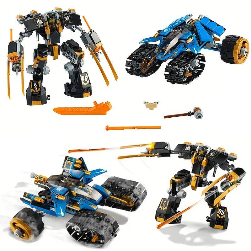 576PCS Technical Ninja Thunder Raider Mecha Building Blocks - ToylandEU