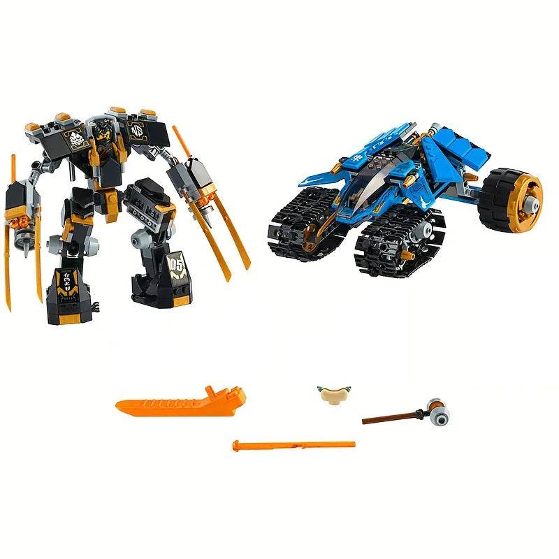 576PCS Technical Ninja Thunder Raider Mecha Building Blocks - ToylandEU
