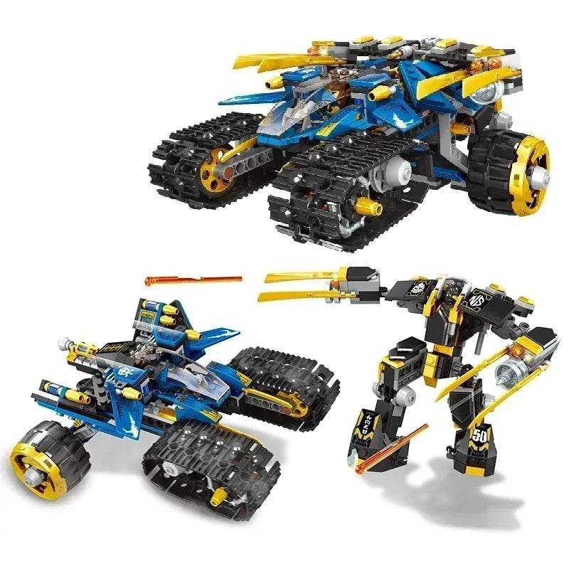 576PCS Technical Ninja Thunder Raider Mecha Building Blocks - ToylandEU