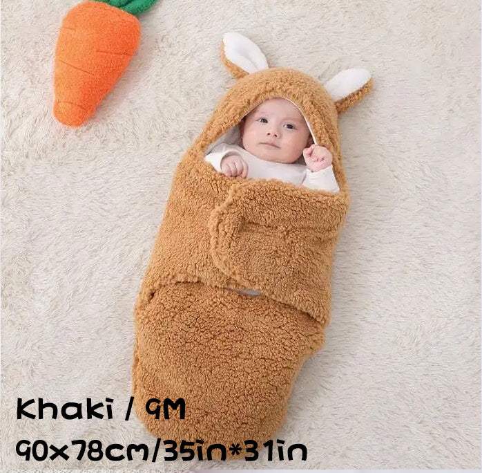 Super Soft Baby Sleeping Bag | Fluffy Fleece Swaddle Blanket | Unisex