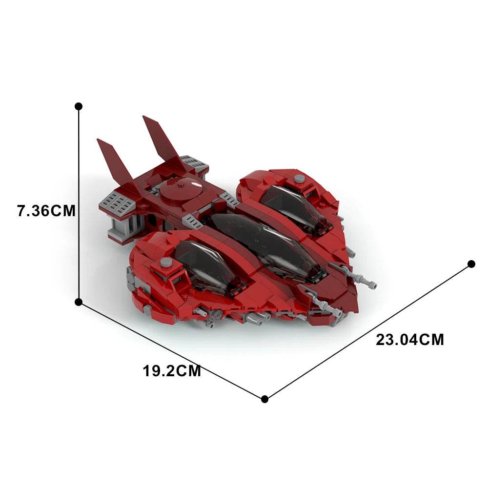 578PCS MOC-146932 Pata'Herz-class Building Blocks Model Building Bricks MOC - ToylandEU