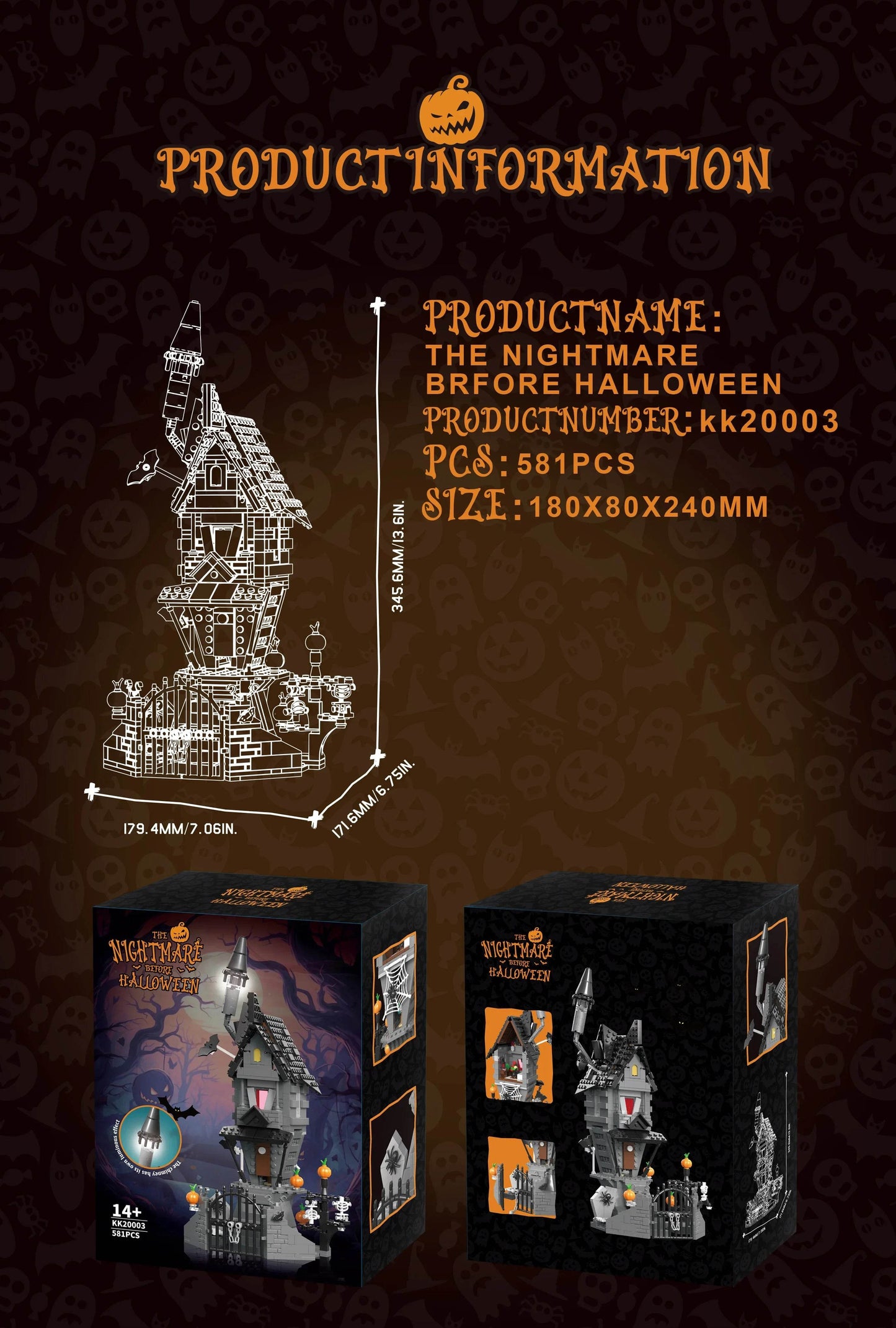 581PCS Nightmareal Castle Building Blocks DIY Toys For Kids - ToylandEU