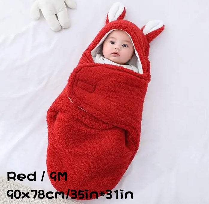 Super Soft Baby Sleeping Bag | Fluffy Fleece Swaddle Blanket | Unisex