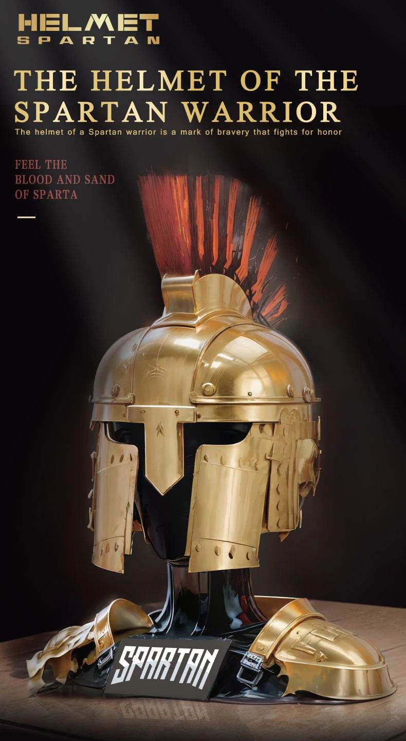 591PCS Spartan Helmet Building Blocks Ancient Greek Decorative Model - ToylandEU