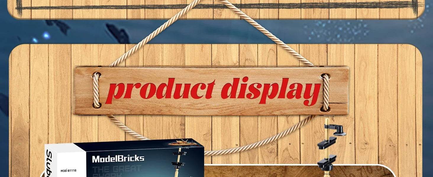 592PCS Shark Fishing Ship Building Blocks Great White Model - ToylandEU