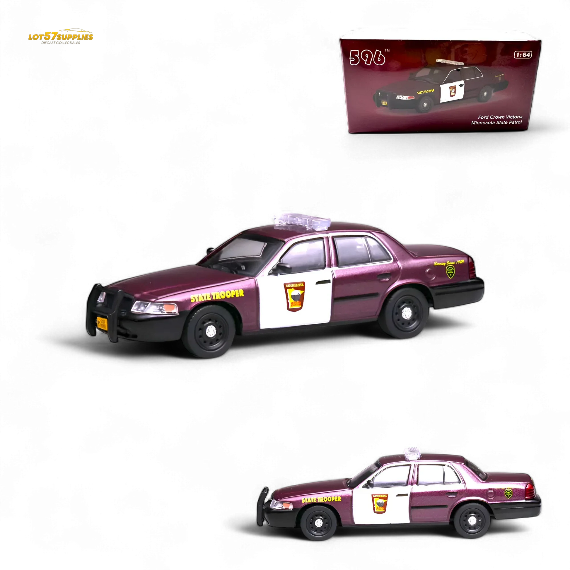Ford Crown Victoria Diecast Minnesota State Patrol Model - ToylandEU