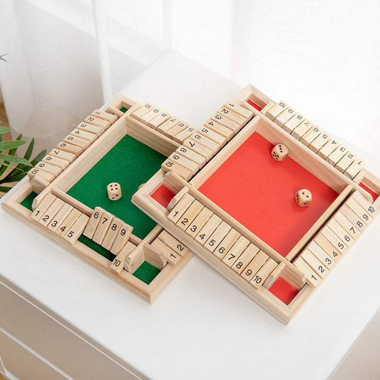 Wooden Shut The Box Game | Family Party, Ages 6+