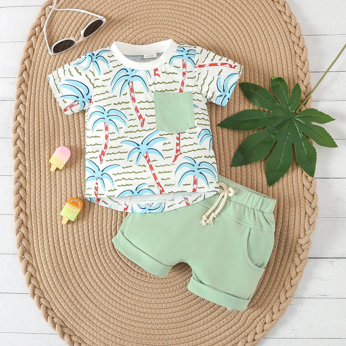 Boys' Summer Casual Striped Suit | Cotton | Casual Style
