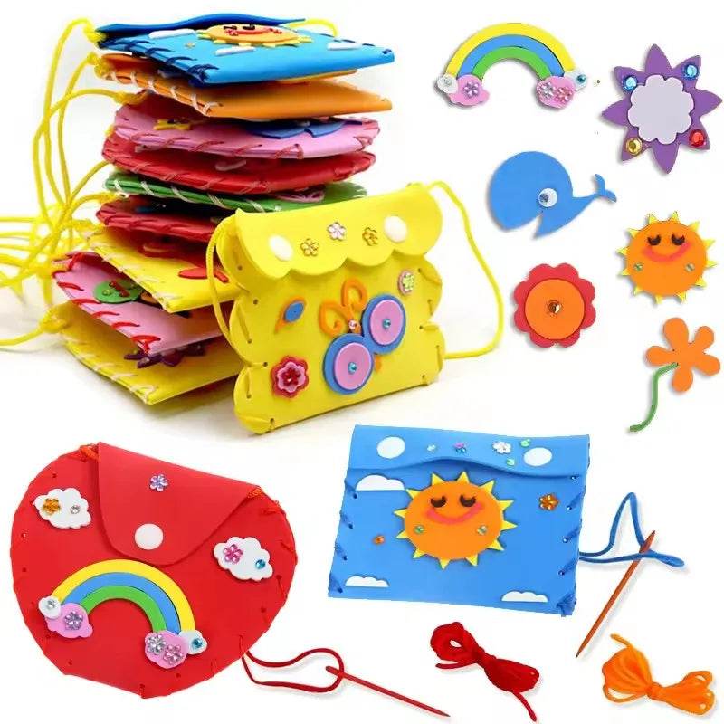 5PCS Sew Your Own Purses Sewing Bags Kit for Kids Girls - ToylandEU
