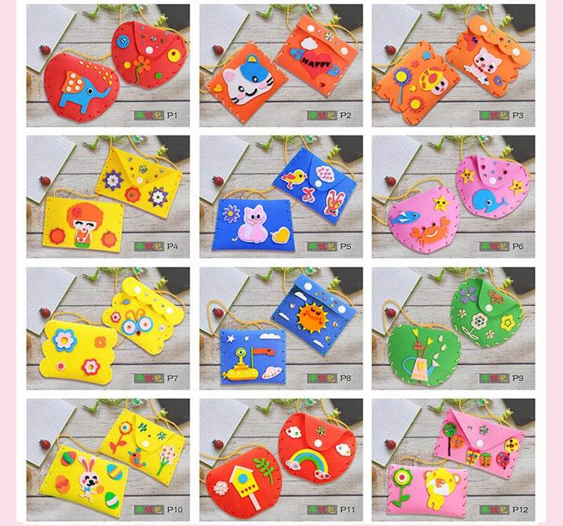 5PCS Sew Your Own Purses Sewing Bags Kit for Kids Girls - ToylandEU