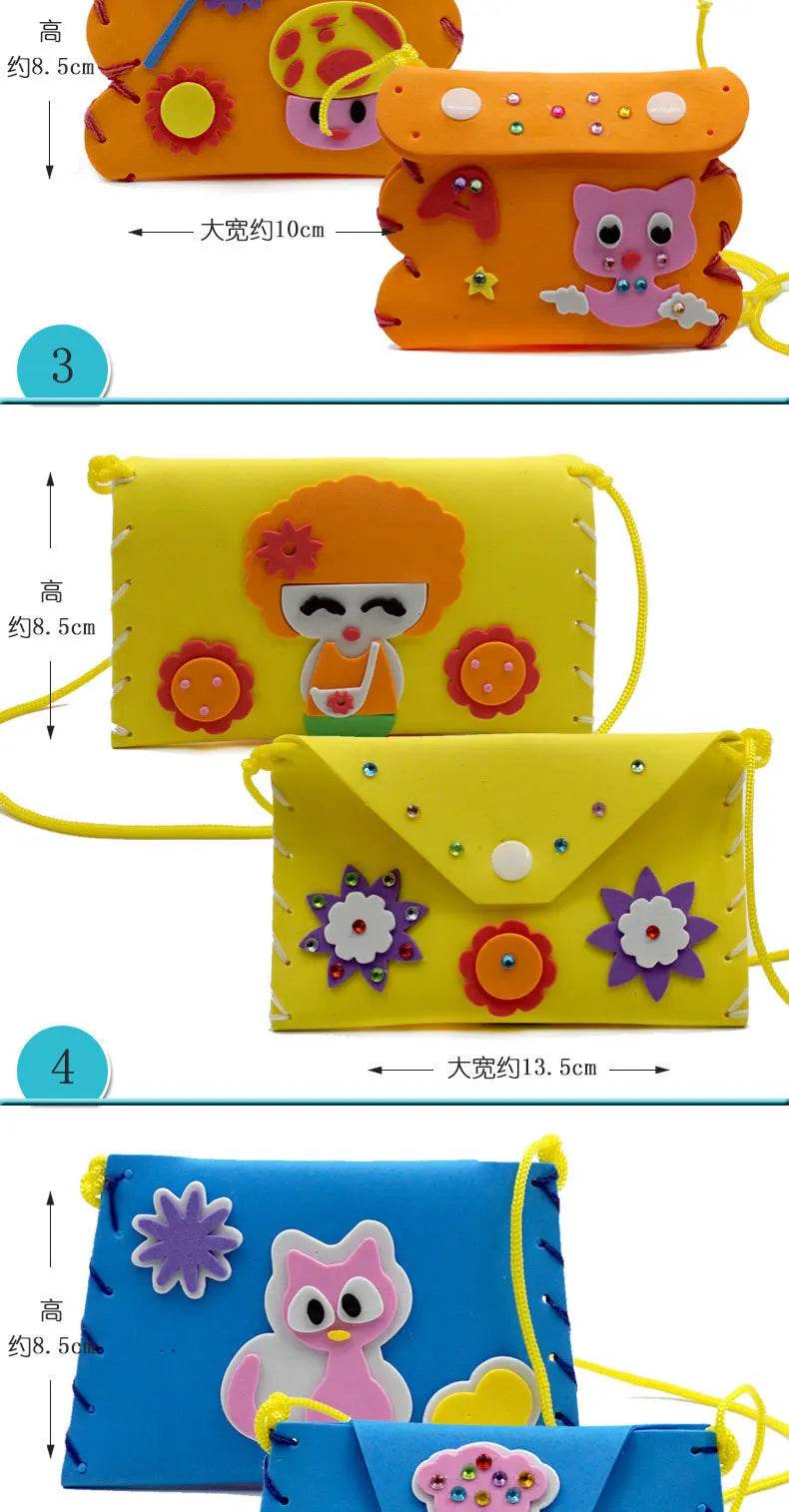 5PCS Sew Your Own Purses Sewing Bags Kit for Kids Girls - ToylandEU