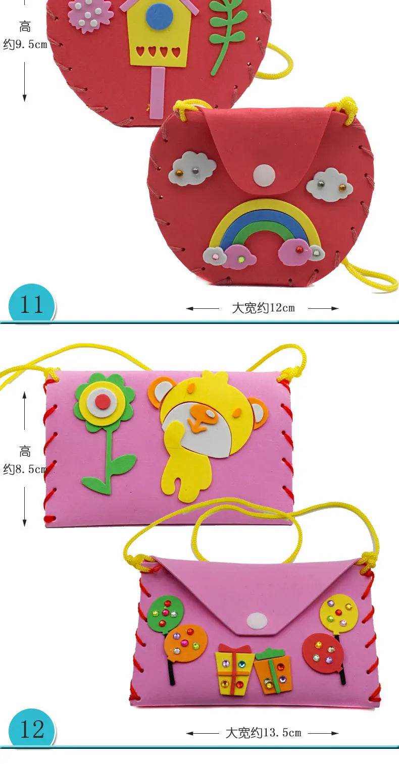 5PCS Sew Your Own Purses Sewing Bags Kit for Kids Girls - ToylandEU