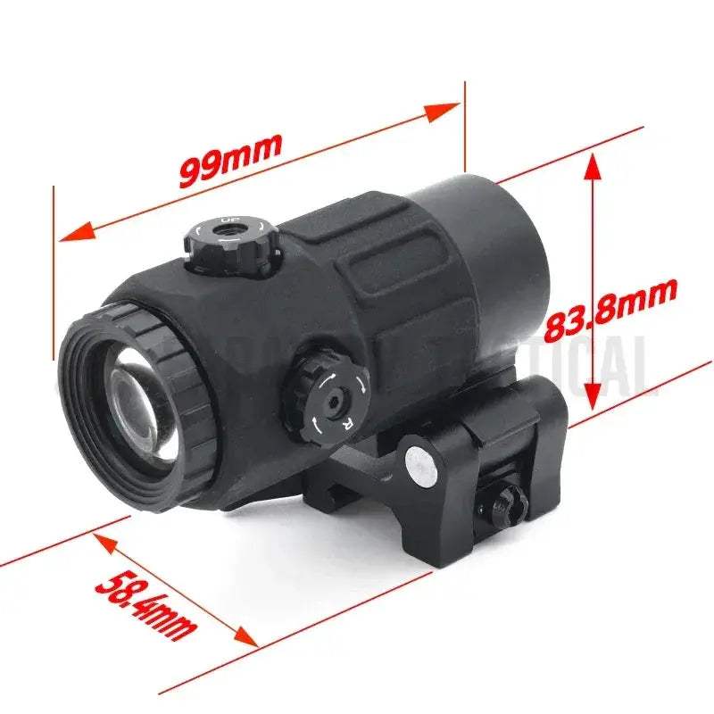5X Magnifier Sight With Side Quick Detach Rifle Mount - ToylandEU