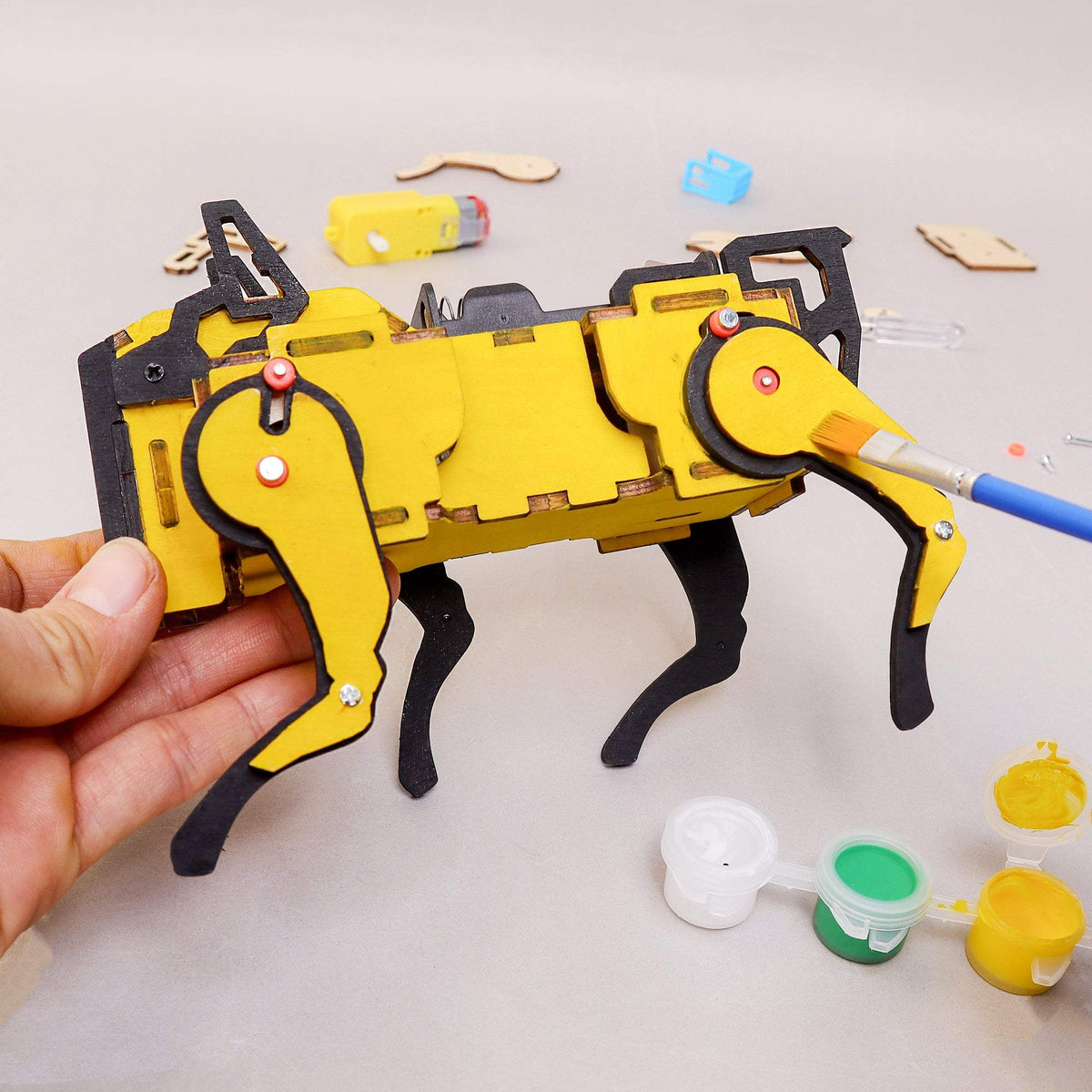 Robot Dog STEM Kit | Sound Activated Control | DIY Assembly | Kids Ages 8+
