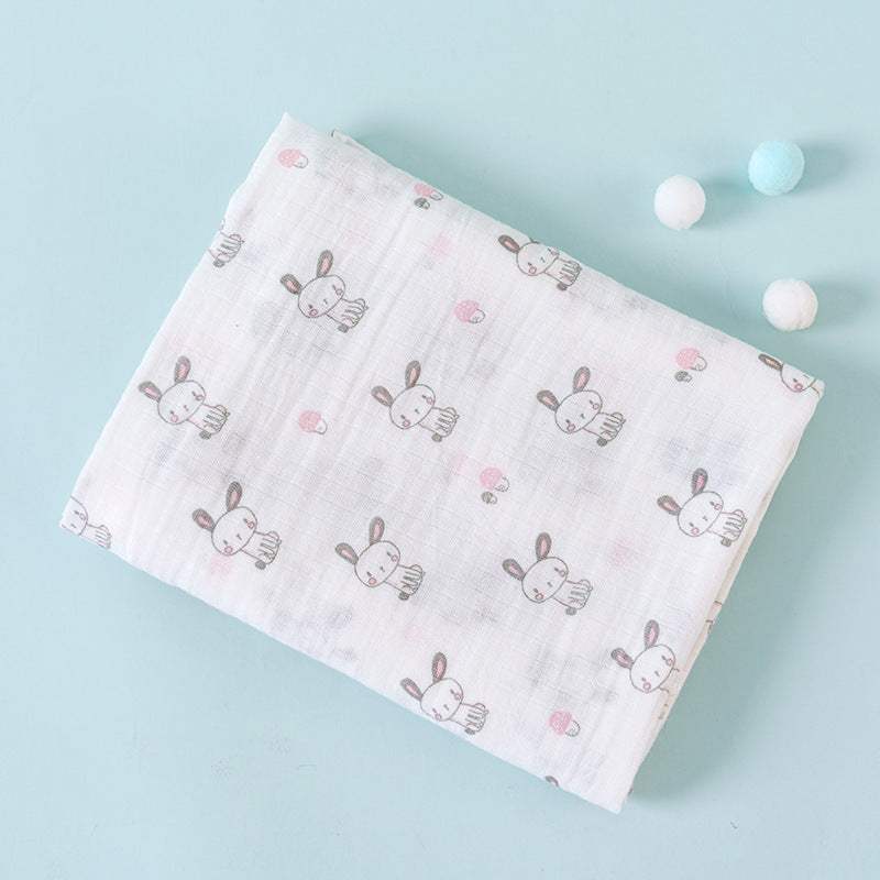 Cotton Double-Layer Cartoon Baby Blanket | Cotton | Baby Blanket