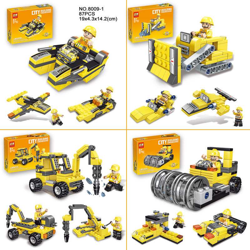 Construction Vehicle Assembly Building Block Toy Car Set | ABS Plastic