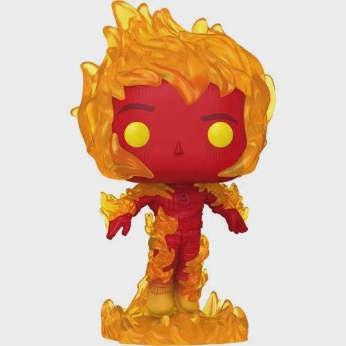 Funko Pop Figure | Human Torch | Fantastic Four First Steps | Window Box