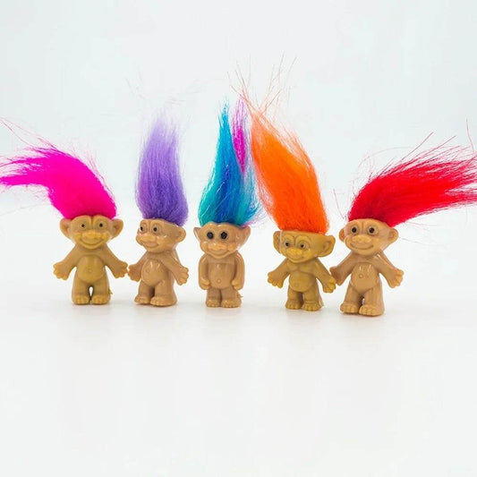 5pcs Lot Anime Action Funny Trolls Dolls Colorful Hair - ToylandEU