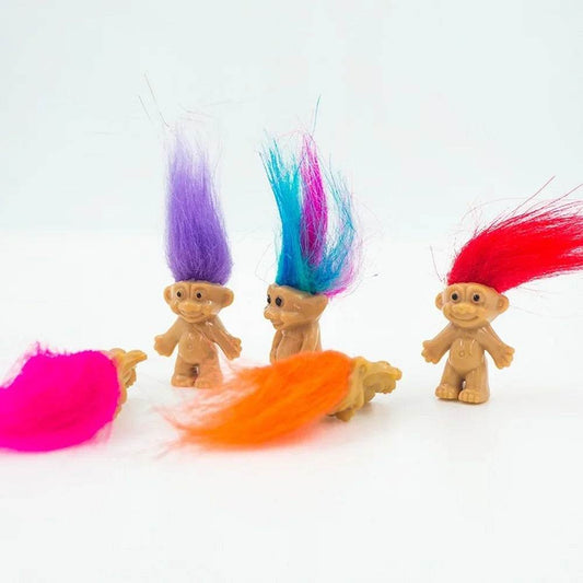 5pcs Lot Anime Action Funny Trolls Dolls Colorful Hair - ToylandEU