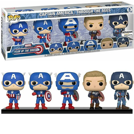 Captain America : Through the Ages 5-Pack - Amazon Exclusive - ToylandEU
