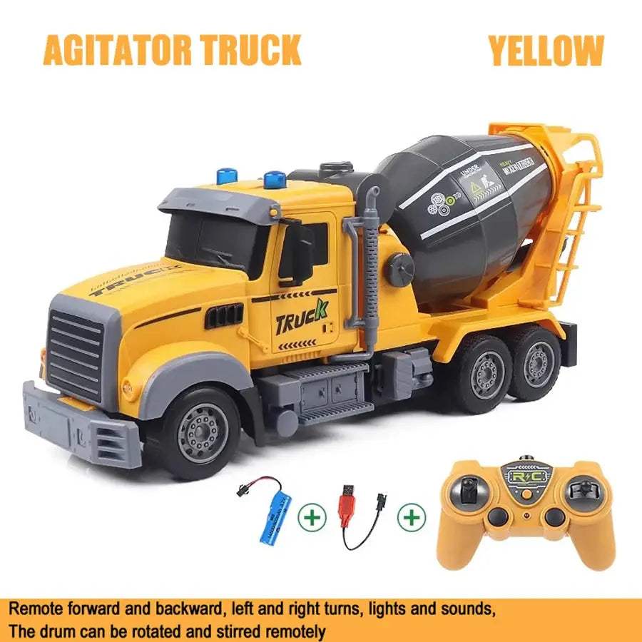  6-Channel 2.4G RC Dump Truck With Lights -  ToylandEU™
