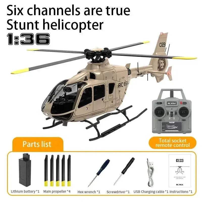  6-Channel RC Helicopter with Double Brushless Direct Drive and Optical  -  ToylandEU™