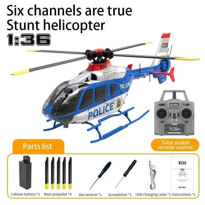  6-Channel RC Helicopter with Double Brushless Direct Drive and Optical  -  ToylandEU™