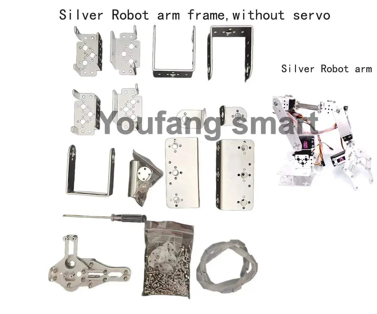 6 DOF Robot Arm Starter Kit With Arduino Open Source - ToylandEU