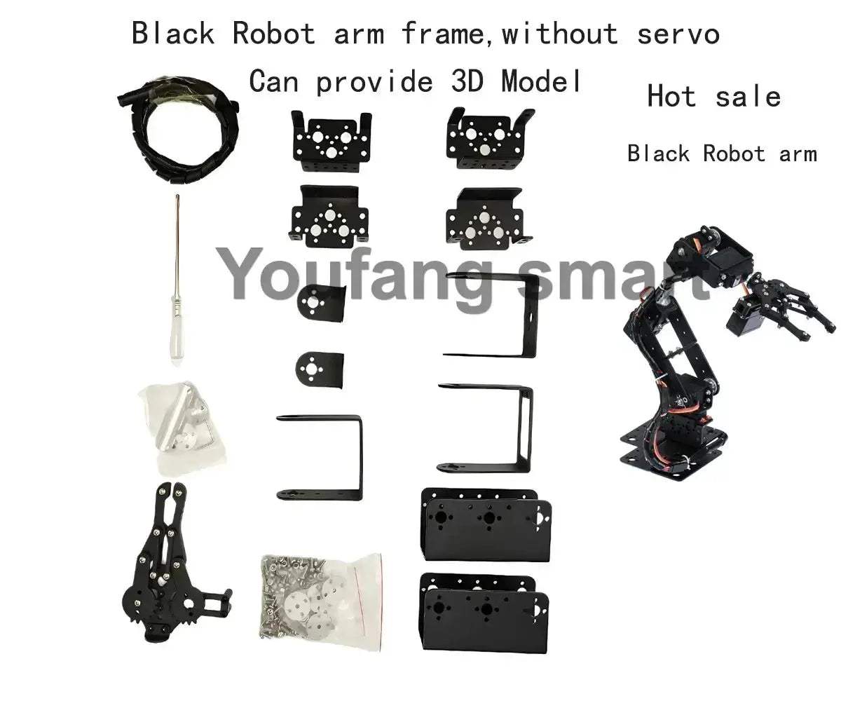 6 DOF Robot Arm Starter Kit With Arduino Open Source - ToylandEU
